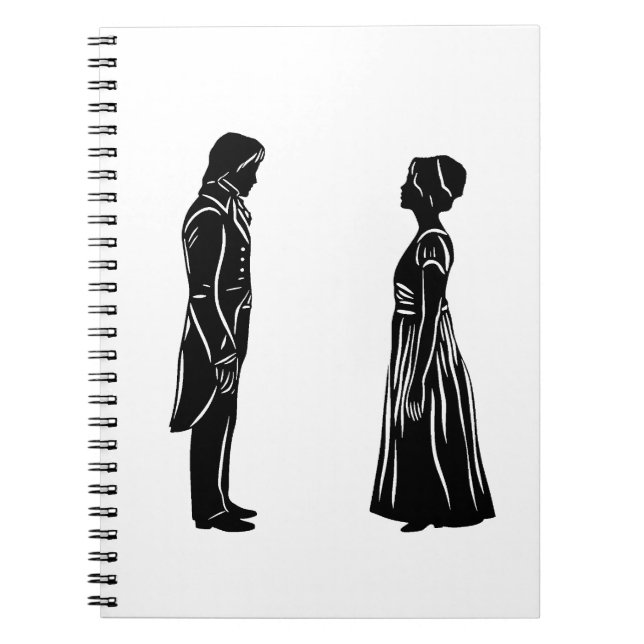 Carnet Silhouette de Darcy et Lizzy (Devant)