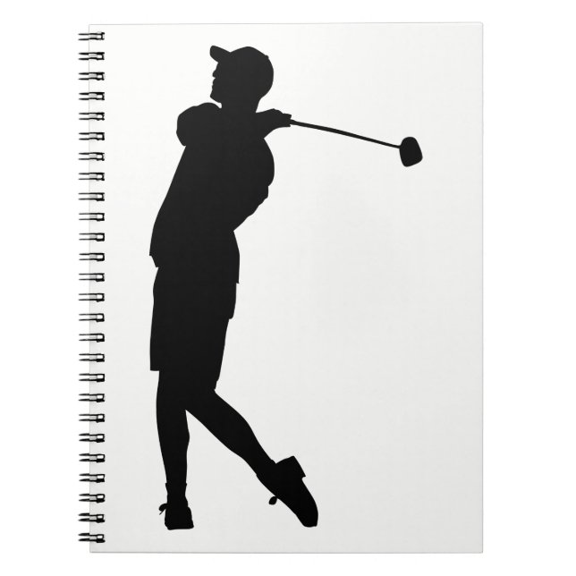 Carnet Silhouette de Golfer (Devant)