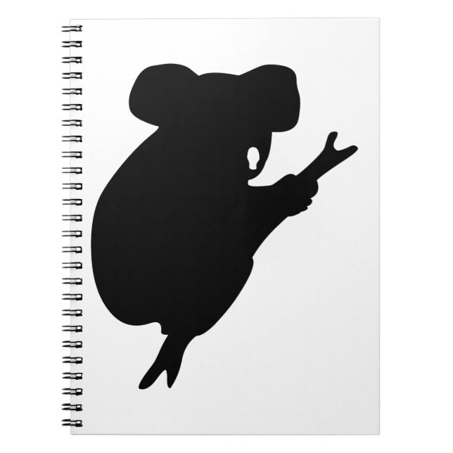 Carnet Silhouette de koala (Devant)