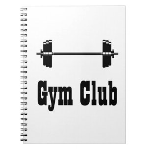 Carnet Silhouette de la salle de gym Barbell