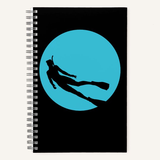 Carnet Silhouette de plongée en scaphandre (Recto)