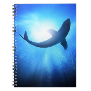 Carnet Silhouette de requin d'océan profond