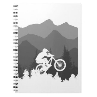 Carnet Silhouette de VTT pour le fanatique du MTB