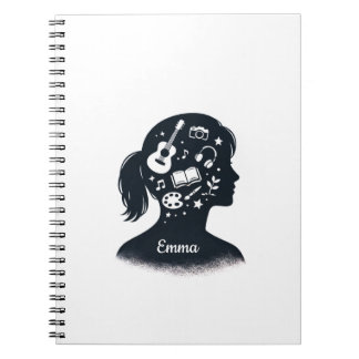 Carnet Silhouette d'esprit créatif | Artistique personnal