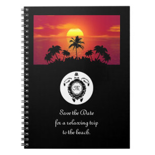 Carnet Silhouette Diamant Monogramme de la tortue de mer