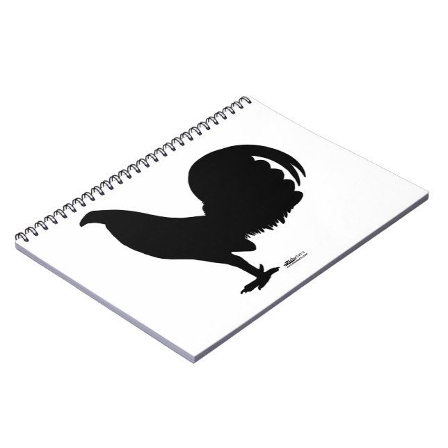 Carnet Silhouette du coq Gamecock (Côté gauche)