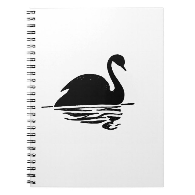 Carnet Silhouette du cygne noir (Devant)