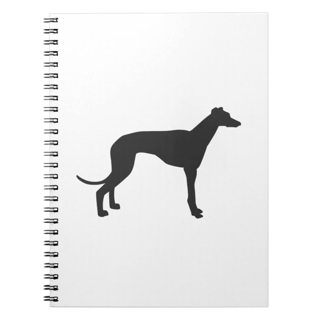 Carnet Silhouette grecque italienne en noir (Devant)