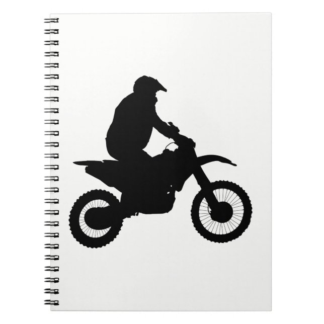 Carnet Silhouette Motocross (Devant)