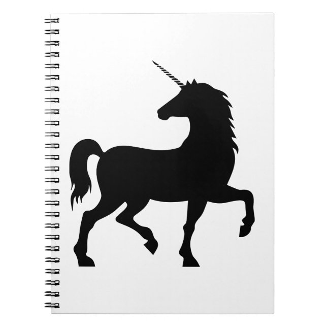 Carnet Silhouette Unicorne (Devant)