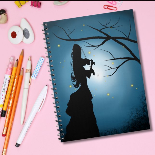 Carnet Silhouette Victorienne Lucioles et Scène au Clair  (Créateur téléchargé)