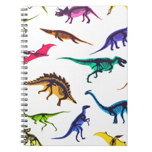 Carnet Silhouettes de dinosaures : motif de croquis vinta