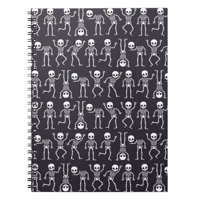 Carnet Silhouettes de squelette motif sans soudure pour h (Devant)
