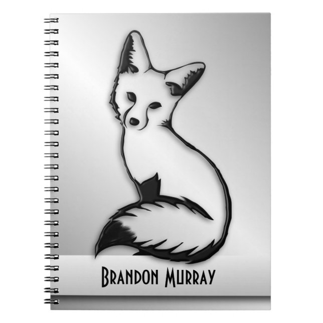 Carnet Silver Fox Custom Text (Devant)