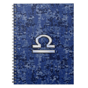 Carnet Silver Libra Zodiac Connectez-vous sur la caméra n