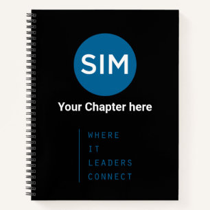 Carnet SIM en Turquoise sur noir