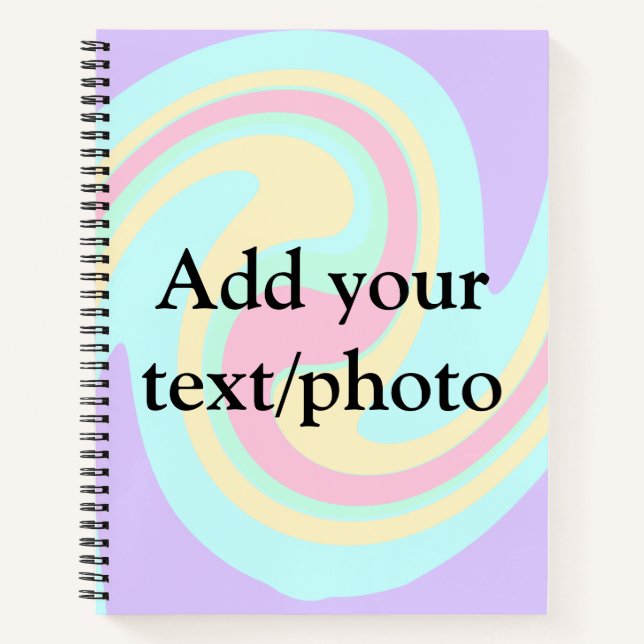 Carnet Simple acrylique pour marbre ajouter votre nom de  (Devant)