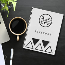 Simple Elégant Monogramme Personnalisé Argent Blan