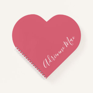 Carnet Simple élégante Classique Bleu Personnalisé Coe