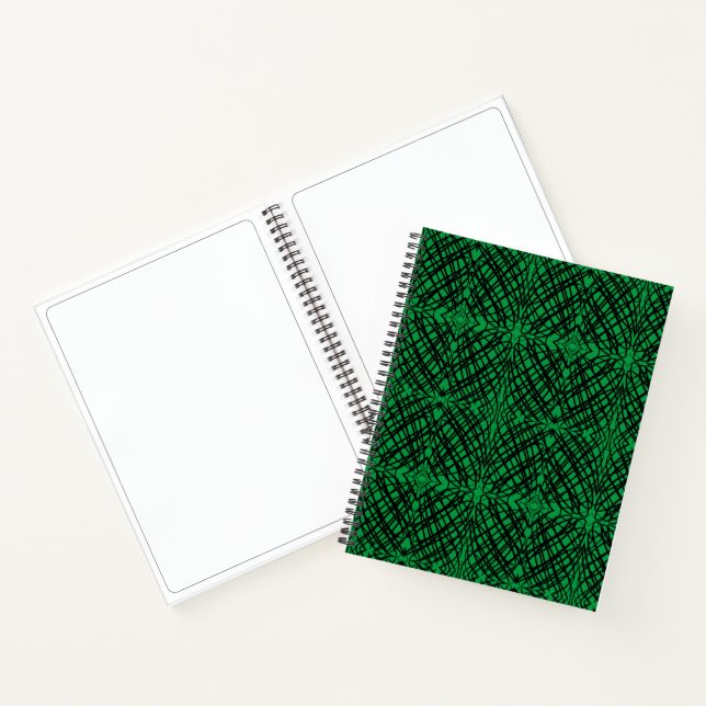 Carnet Simple Gribouillis | Carrelage Miroir | Vert | (Intérieur)