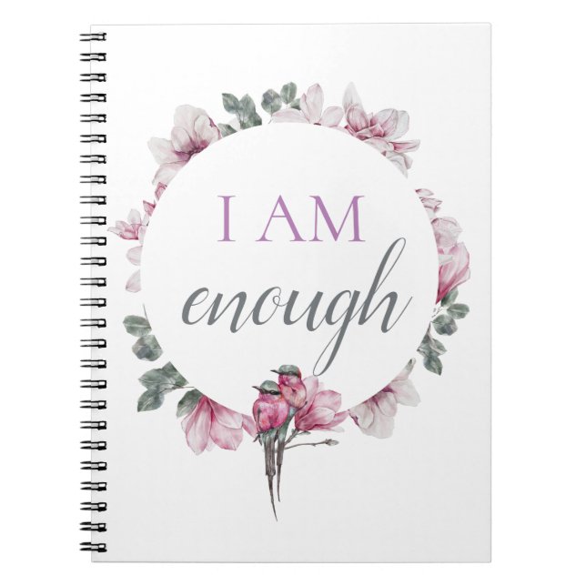 Carnet Simple Inspiration Je Suis Suffisamment Affirmatio (Devant)