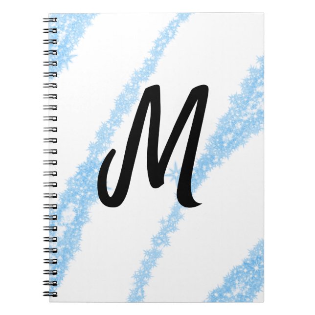 Carnet Simple jet de baking personnalisé avec monogramme  (Devant)