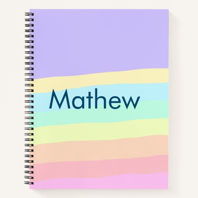 Carnet simple lettre initiale monogramme ajouter votre no (Devant)