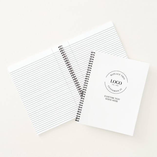 Carnet Simple Logo website Text QR CODE Website (Intérieur)