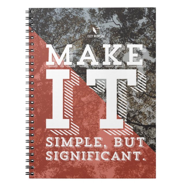 Carnet "simple mais significatif" (Devant)