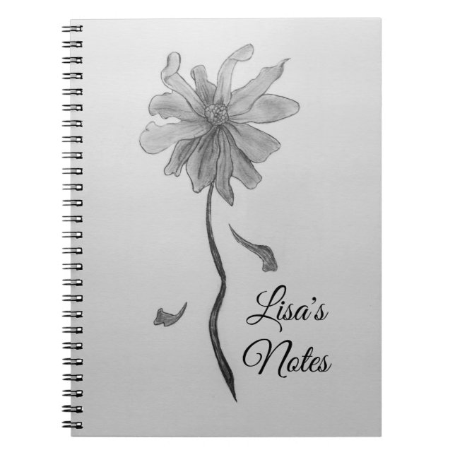Carnet Simple marguerite (Devant)