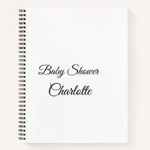 Carnet SIMPLE MINIMAL.CUTIE AJOUTEZ NOM BÉBÉ Baby shower 