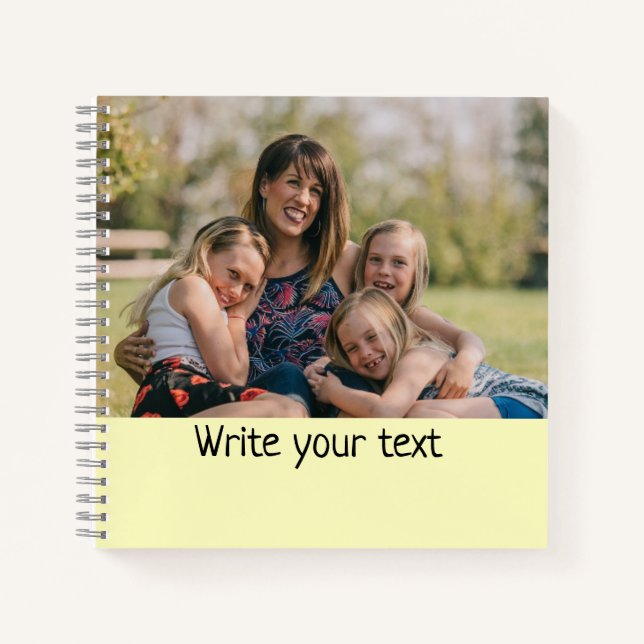 Carnet simple minimum ajouter votre texte photo noël (Devant)