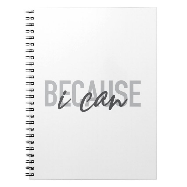 Carnet Simple, moderne, cool, design urbain Parce que je  (Devant)
