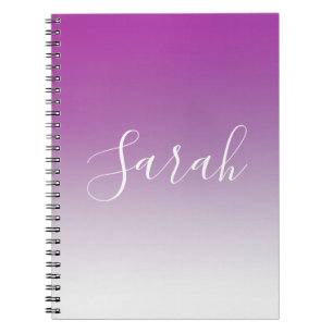 Carnet Simple Moderne Minimaliste Dégradé Ombre Violet