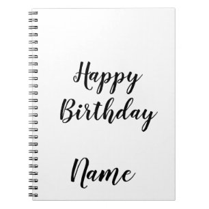 Carnet simple petit heureux anniversaire ajouter votre no