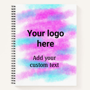 Carnet Simple rouge pi aquarelle ajoutez votre logo texte