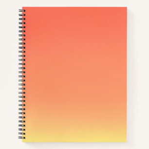Carnet Simple Sunset Ombre Effet Jaune & Orange