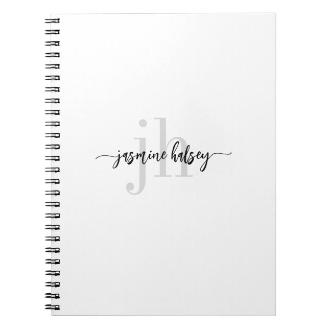 Carnet Simple Trends Name and Initials (Devant)