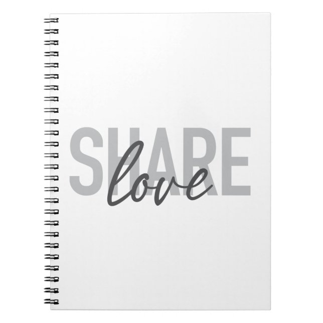 Carnet Simple, urbain, tendance, moderne type Partager Am (Devant)