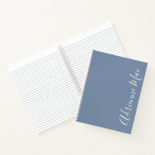 Carnet Simplement élégant Denim Blue Personnalisé