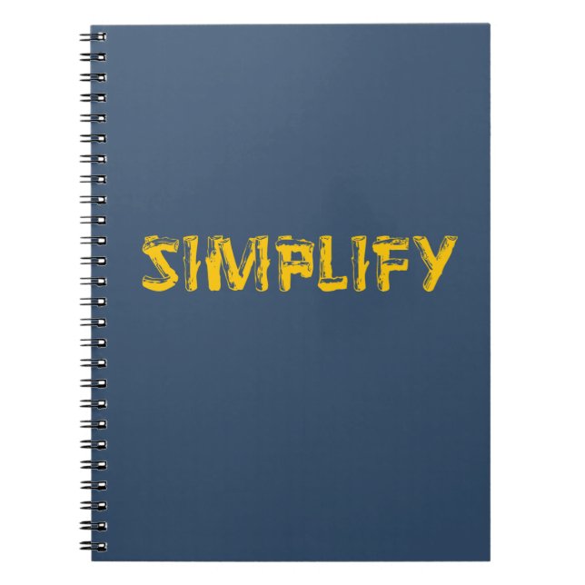 Carnet Simplifier (Devant)