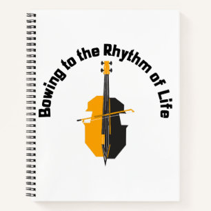 Carnet S'inclinant au rythme de la vie Violoncelle