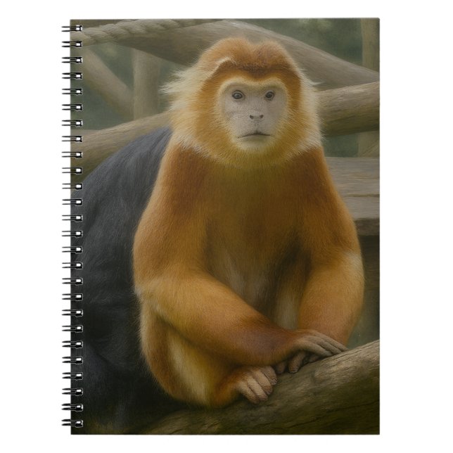 Carnet Singe à nez serré dans le refuge des bois (Devant)