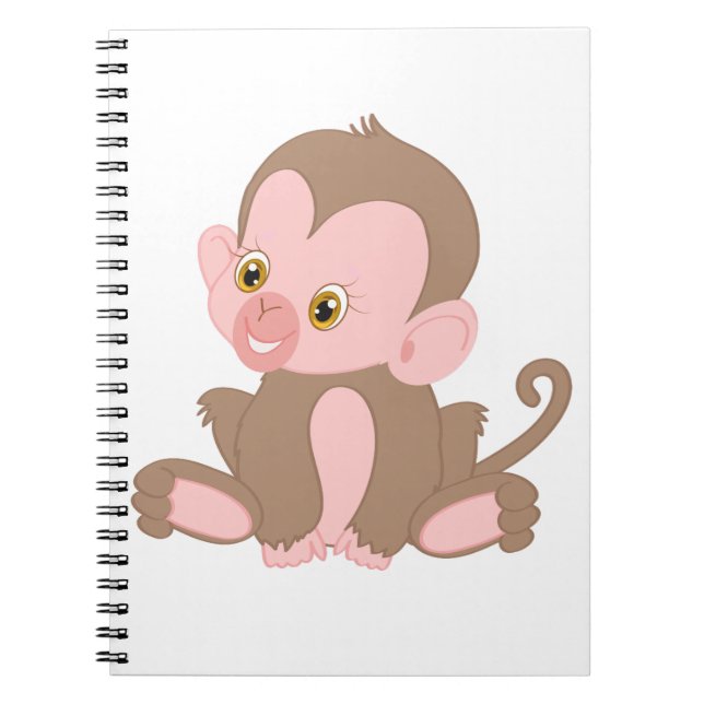 Carnet Singe du bébé souriant (Devant)