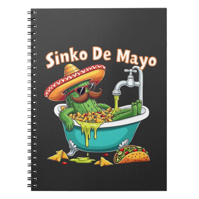 Carnet Sinko de Mayo"Funny Cinco de Mayo Cactus (Devant)