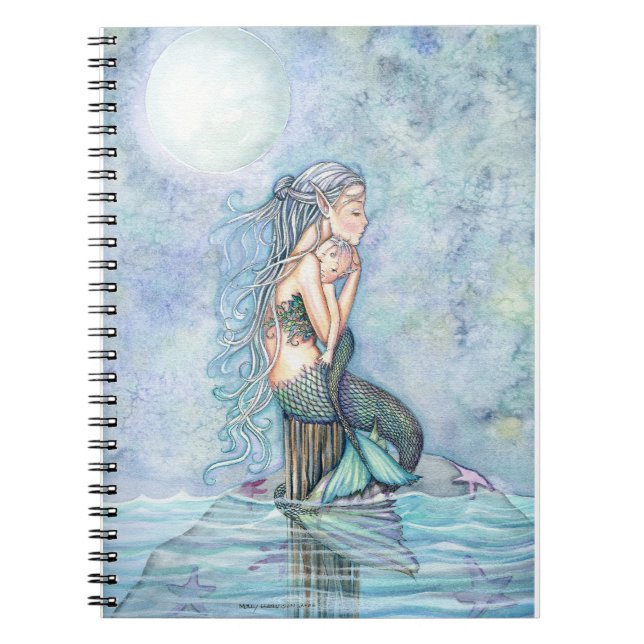 Carnet Sirène des Eaux Calmes Fête pour Maman et Bébé (Devant)