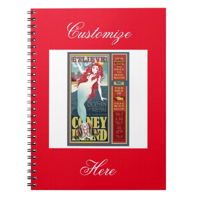 Carnet sirène d'île de lapin de roux (Devant)