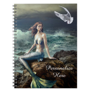 Carnet Sirène d'Imaginaire en mer avec Mouette de mer Per