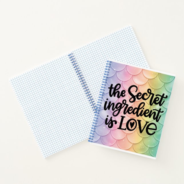 Carnet Sirène Dragon Le Secret Ingrédient Est L'Amour (Intérieur)