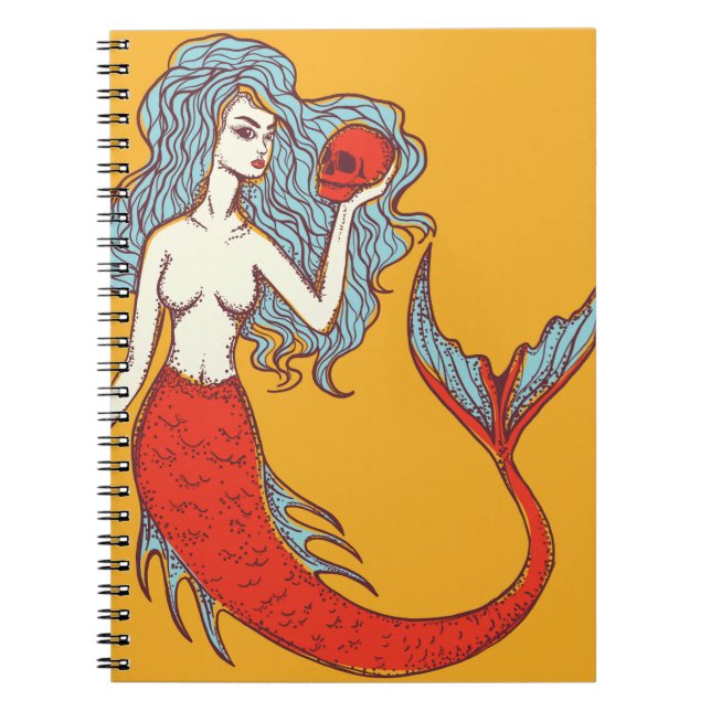 Carnet Sirène et crâne (Devant)